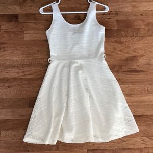 White A line dress